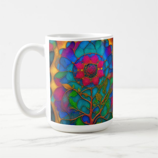 Konstruktion för fastsatt glas, Ro Kaffemugg (Vänster)