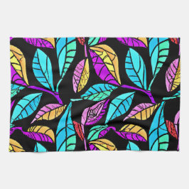 Konstruktion för fastsatt glasform Löv Kökshandduk