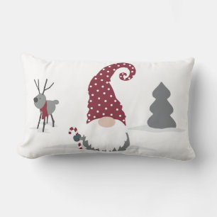 Konstruktion för Gnome och Reindeer Scandinavian T Lumbarkudde
