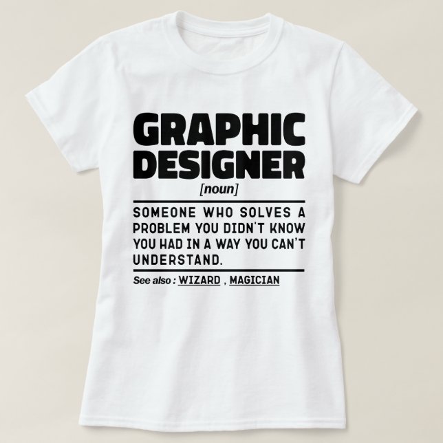 Konstruktion för grafikdesigner - icke-Professione T Shirt (Design framsida)