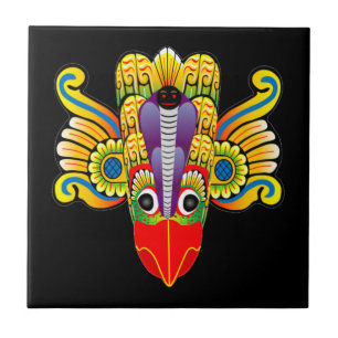Konstruktion för Gurulu raksha (Sri Lanka garuda d Kakelplatta