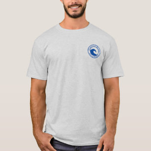 Konstruktion för Hampton Beach Blue Ocean Wave Cir T Shirt