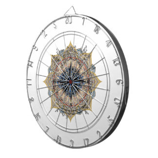 Konstruktion för historiskt gurkaktigt motiv för D Darttavla