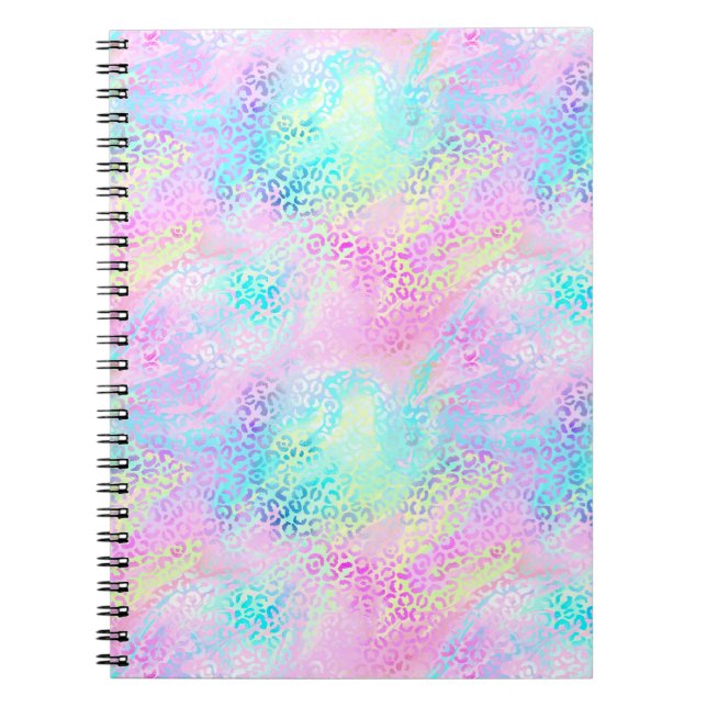 Konstruktion för Iridescent Leopard-serien 10 Anteckningsbok (Framsidan)