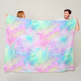 Konstruktion för Iridescent Leopard-serien 10 Fleecefilt