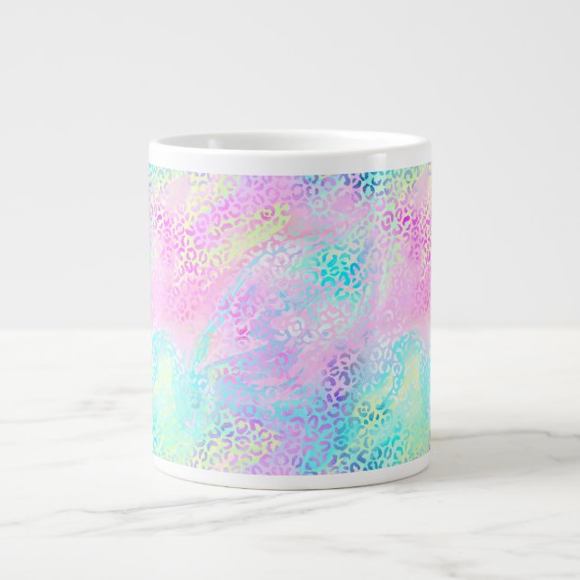Konstruktion för Iridescent Leopard-serien 10 Jumbo Mugg (Framsidan)