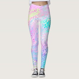 Konstruktion för Iridescent Leopard-serien 10 Leggings