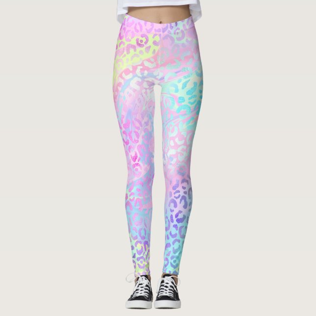 Konstruktion för Iridescent Leopard-serien 10 Leggings (Framsida)