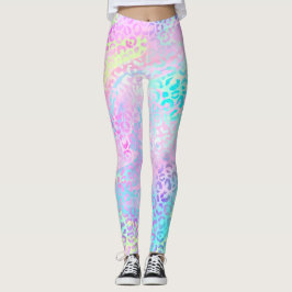 Konstruktion för Iridescent Leopard-serien 10 Leggings