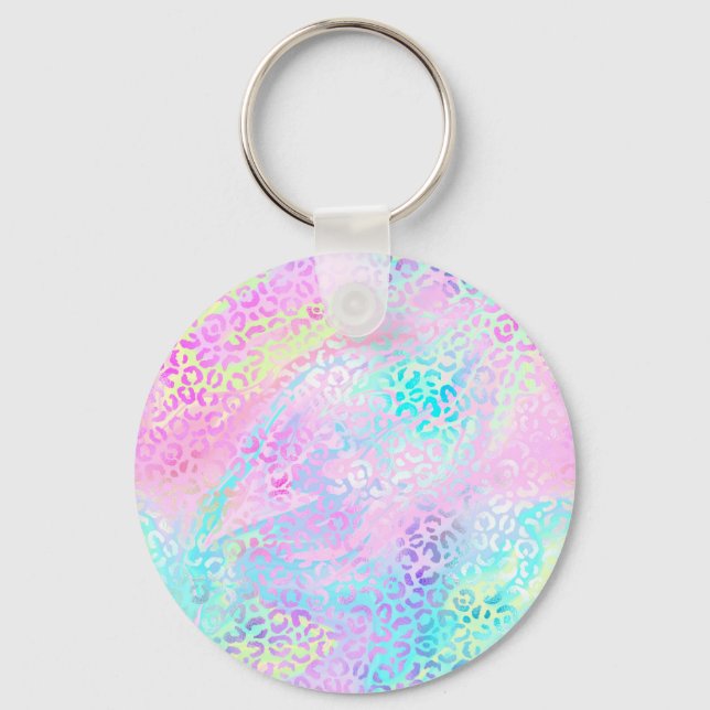 Konstruktion för Iridescent Leopard-serien 10 Nyckelring (Framsida)