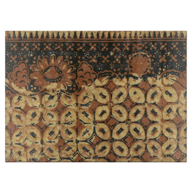 Konstruktion för kaffebröstad Batik Art Mönster (Framsidan)