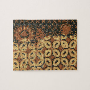 Konstruktion för kaffebuktsbatik Art Mönster Pussel