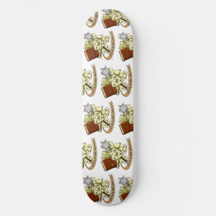 Konstruktion för kalkbit mini skateboard bräda 18,5 cm