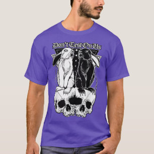 Konstruktion för kaninkaner i måne nattetid himlar t shirt