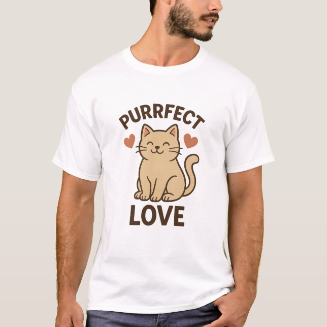 Konstruktion för Kärlek i perfekt | Cute Romantic  T Shirt (Framsida)