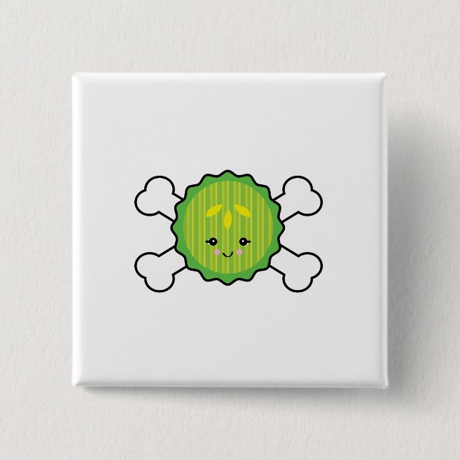 Konstruktion för kawaiipickel och korsben knapp (Framsida)