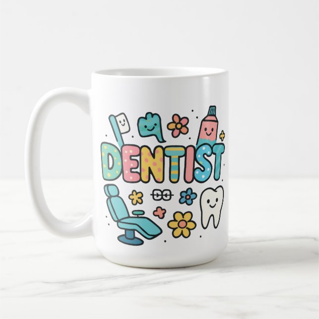 Konstruktion för konstgjord Ord-dentist Kaffemugg (Vänster)