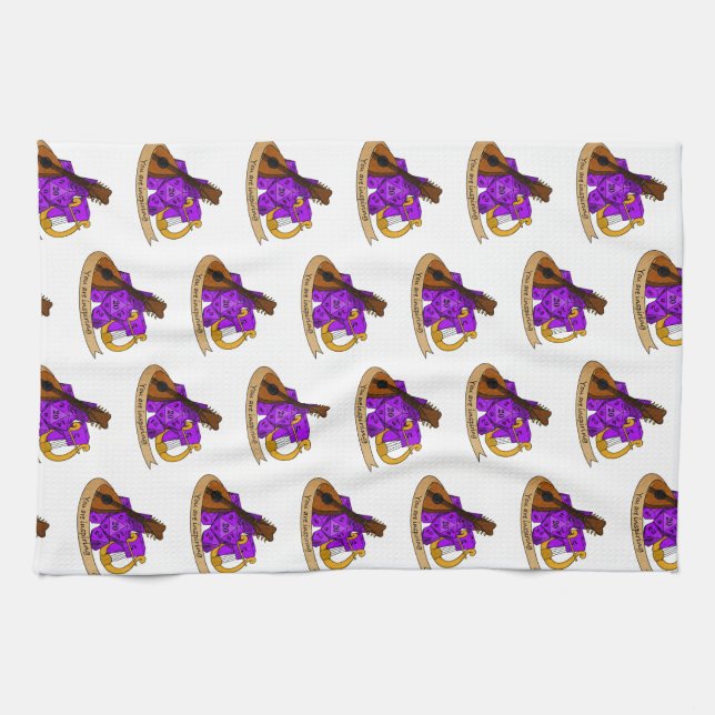 Konstruktion för kortplatta kökshandduk (Horisontell)