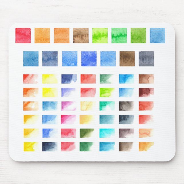 Konstruktion för kreativ med vattenfärg. musmatta (Framsidan)