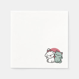 Konstruktion för kugghjul och Hund "Päls-Real Frie Pappersservett