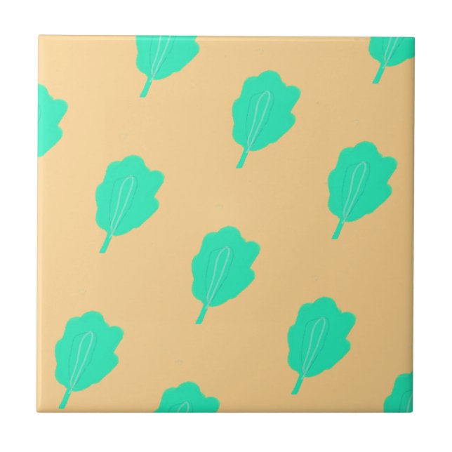 Konstruktion för marin bladverk kakelplatta (Framsidan)