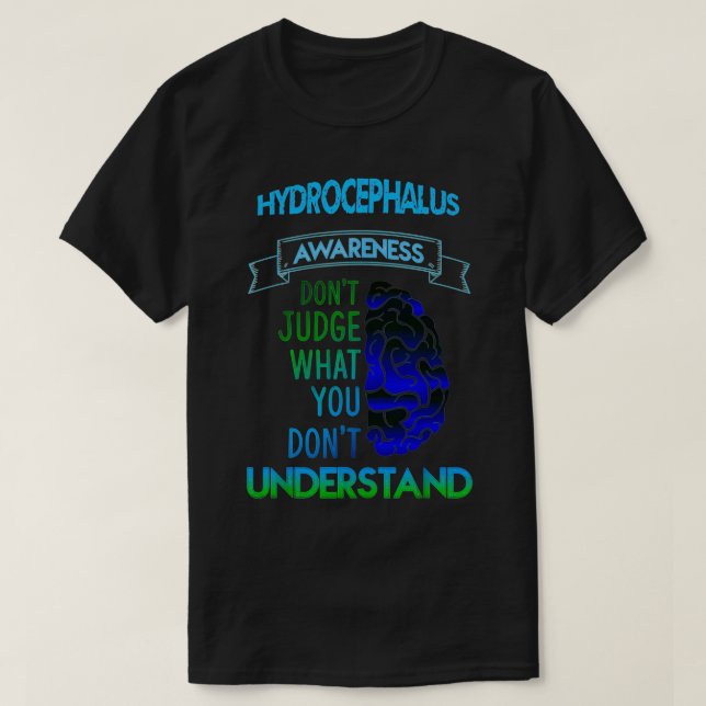 Konstruktion för medvetenhet om hydrocefalus t shirt (Design framsida)