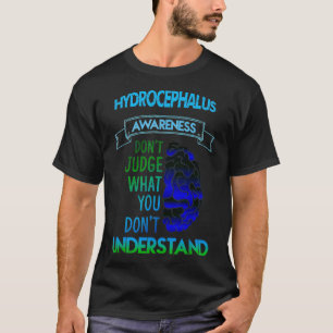 Konstruktion för medvetenhet om hydrocefalus t shirt