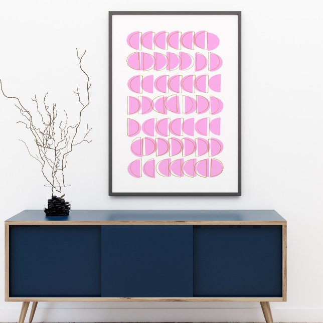 Konstruktion för nukleär Rosa - moderna geometrisk Poster (Skapare uppladdad)