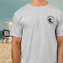 Konstruktion för Ocean City NJ Black Ocean Wave Ci T Shirt