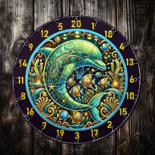 Konstruktion för Ocean Harmony Dolphin Dartboard Darttavla