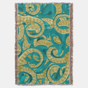 Konstruktion för oktopus Throw Blanket Art Filt