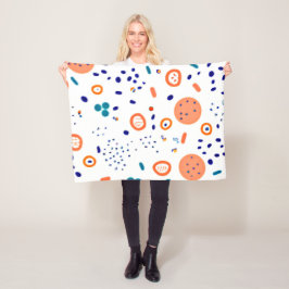 Konstruktion för orange Stil Mönster Fleecefilt