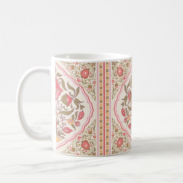 Konstruktion för orientalisk stil-blommigt kaffemugg (Vänster)