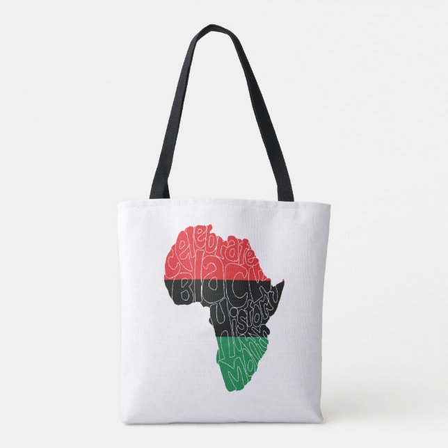 Konstruktion för Pan African Flagga Black History  Tygkasse (Baksida)
