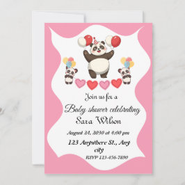 Konstruktion för pandematerade babyduschinbjudning inbjudningar