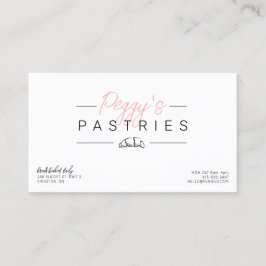 Konstruktion för pastrie bakery logotyp affärskort visitkort