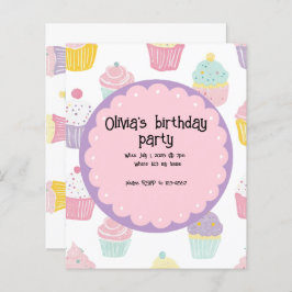 Konstruktion för personlig barns födelsedag cupkak