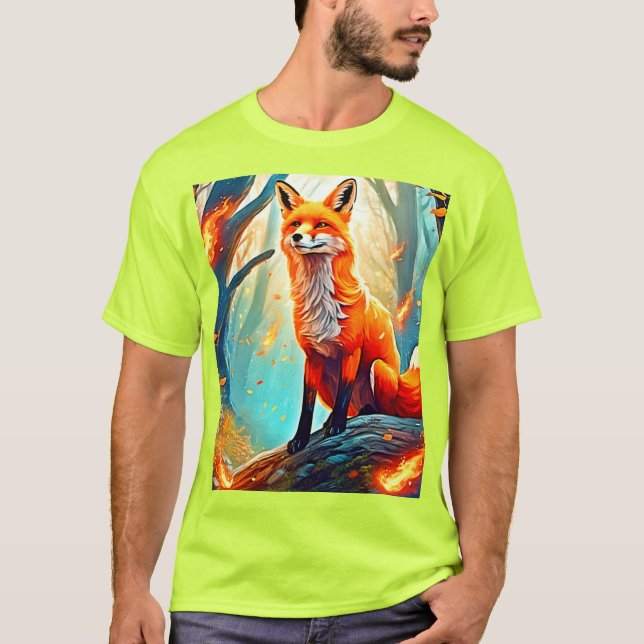 Konstruktion för rävfoxscen t shirt (Framsida)