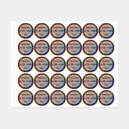 Konstruktion för regnbåge - brandsläckning Abstrak Klistermärke