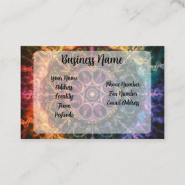 Konstruktion för regnbåge - brandsläckning Abstrak Visitkort