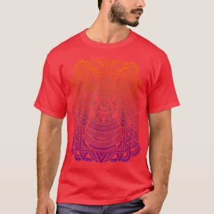 Konstruktion för samuramask försämrad stamtatuerin t shirt