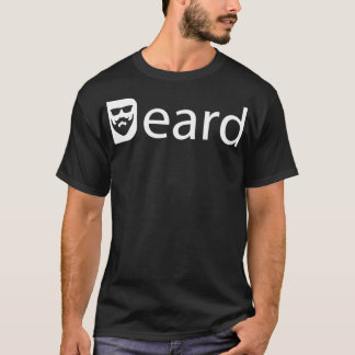 Konstruktion för skäggartypografi t shirt
