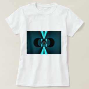 Konstruktion för skärande cyan och svart vektor i tee shirt
