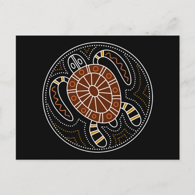 Konstruktion för sköldpaddor med prickning vykort (Framsida)