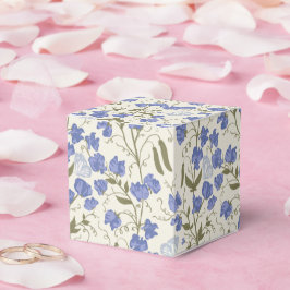 Konstruktion för sötärta (blå) och krämkottagecore presentaskar