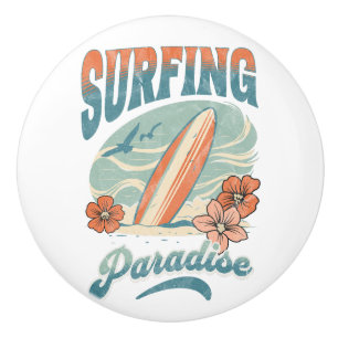 Konstruktion för Surfingparadise retro stil Knopp