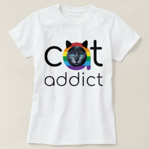 Konstruktion för svart regnbåge i svart Ögon T Shirt