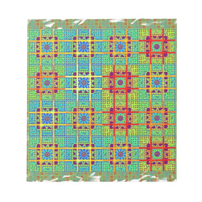 Konstruktion för sydafrikanska stamstammar mönster anteckningsblock (Framsida)