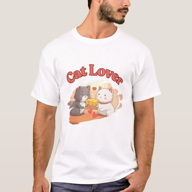 Konstruktion för Trendiget Cat Lover Humor T Shirt (Framsida)