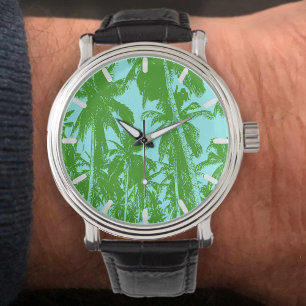 Konstruktion för Tropical Handflatan Träd Armbandsur